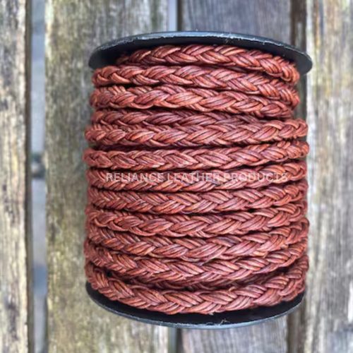 ROUND BRAIDED BOLO LEATHER CORD 12 PLY