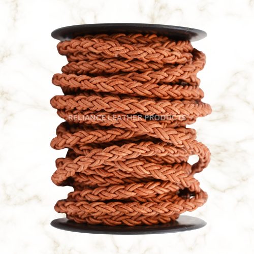 ROUND BRAIDED BOLO LEATHER CORD 8 PLY
